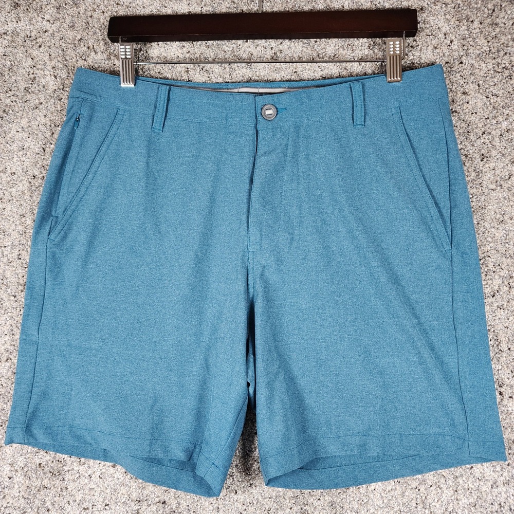 Puma Golf Shorts Mens 33 Blue Heathered Performance Excellent